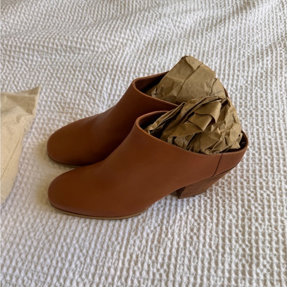 Rachel Comey Mars Leather Mules Shoes Size 9 in Whiskey Natural - Picture 2 of 7